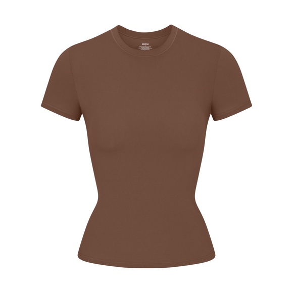 🤎SKIMS FITS EVERYBODY T-SHIRT IN JASPER S M - Picture 4 of 6